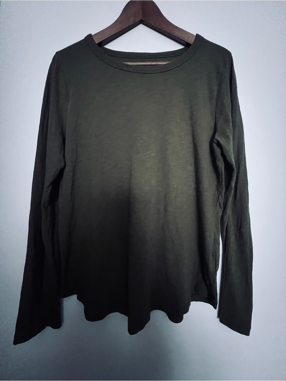 Madewell Olive Green Long Sleeve Tee - Size L